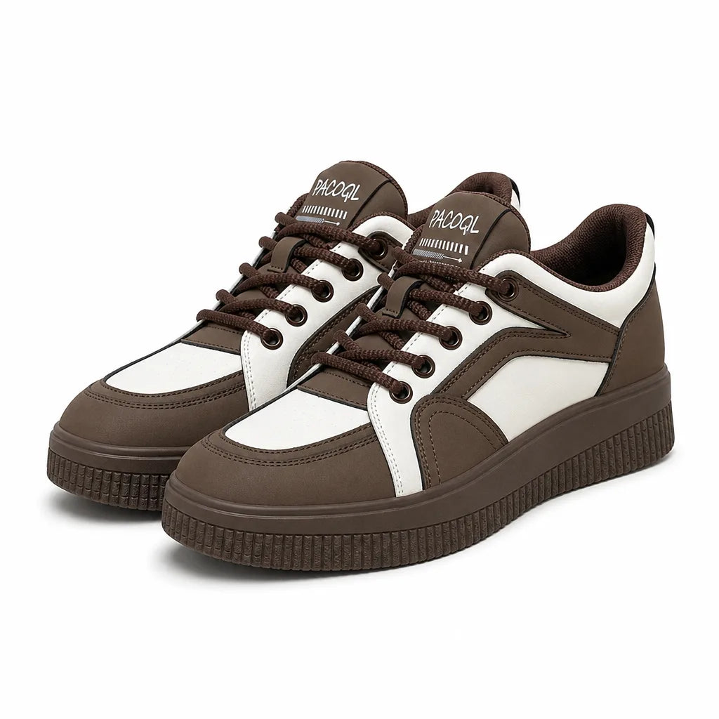 Ella Chunky Sneakers - Color:Brown ;Size:35
