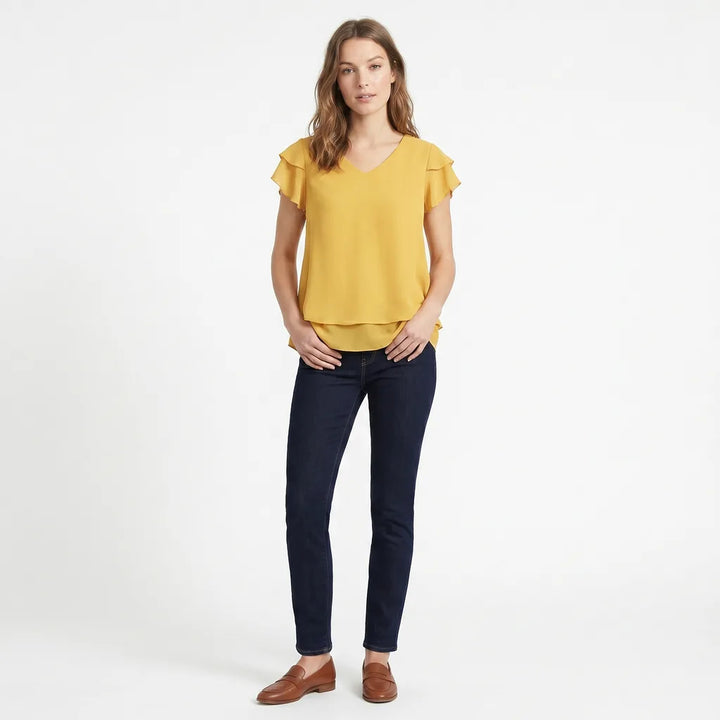 Ginger Walton V-Neck Chiffon Top 3