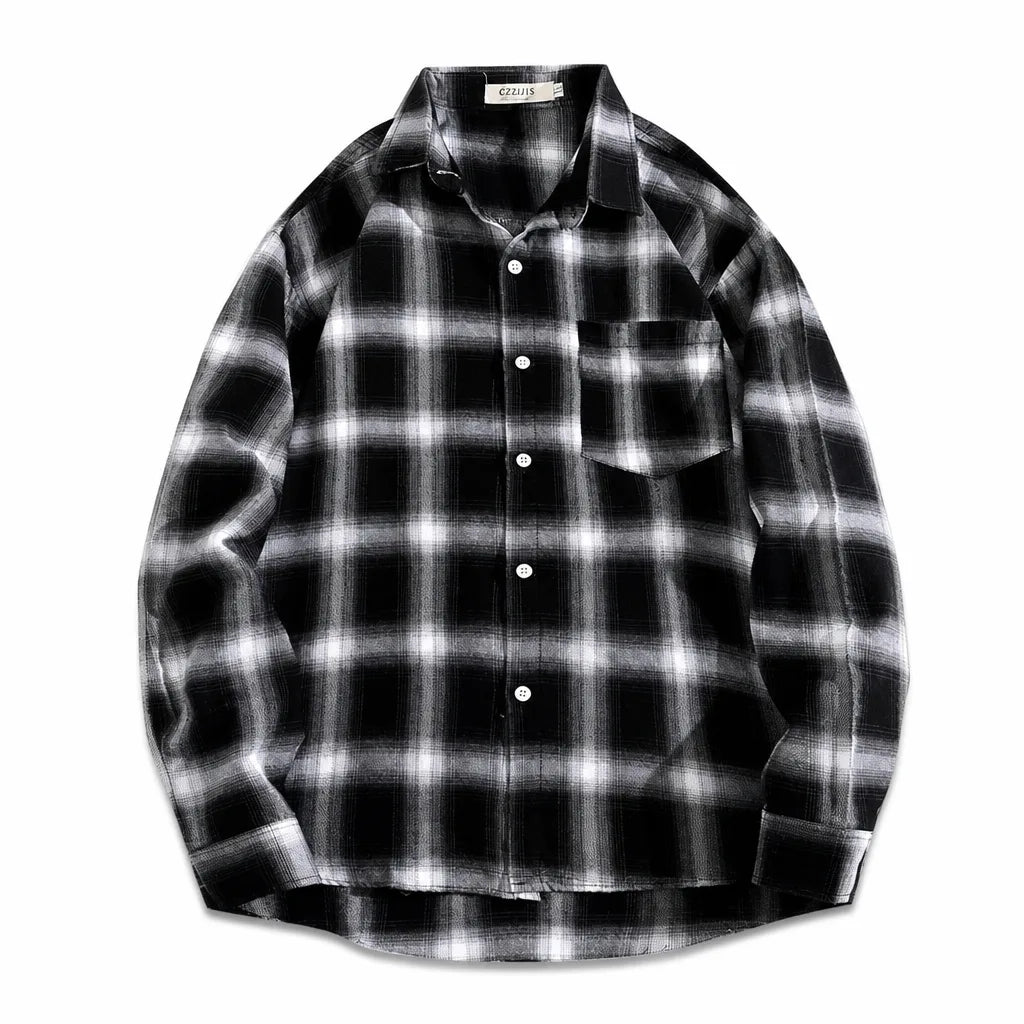 Erick Washed Work Shirt  - Color:Black;Size:S