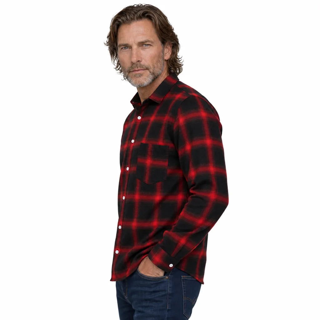 Men's Red Madeleine Washed Work Shirt (Copy)