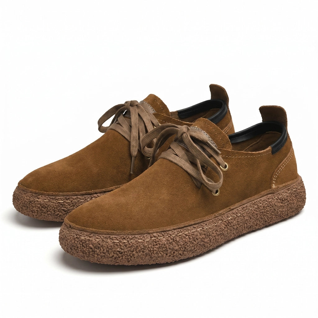 Finley Cooper Suede Sneakers - Color:Brown;Size:38