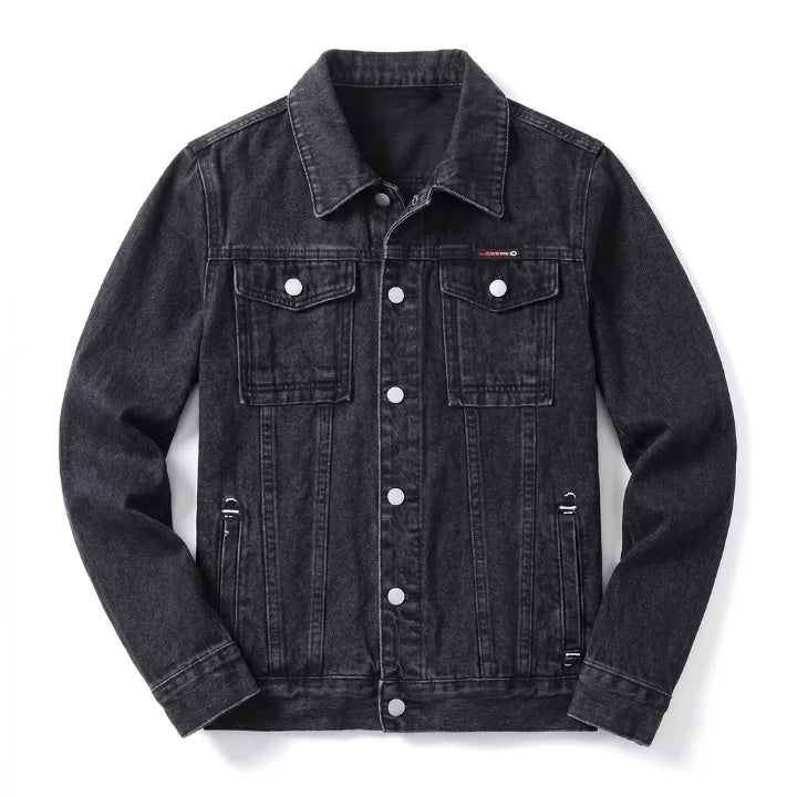 Francis Denim Jacket - Color:Black;Size:XS