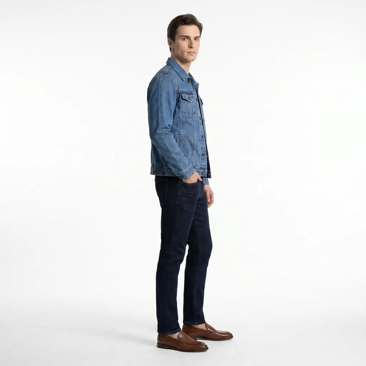 Men's Blue Fairbanks Cotton Denim Jacket