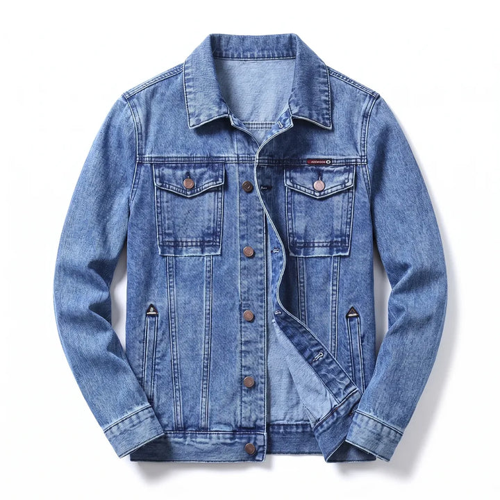 Francis Denim Jacket - Color:Blue;Size:XS
