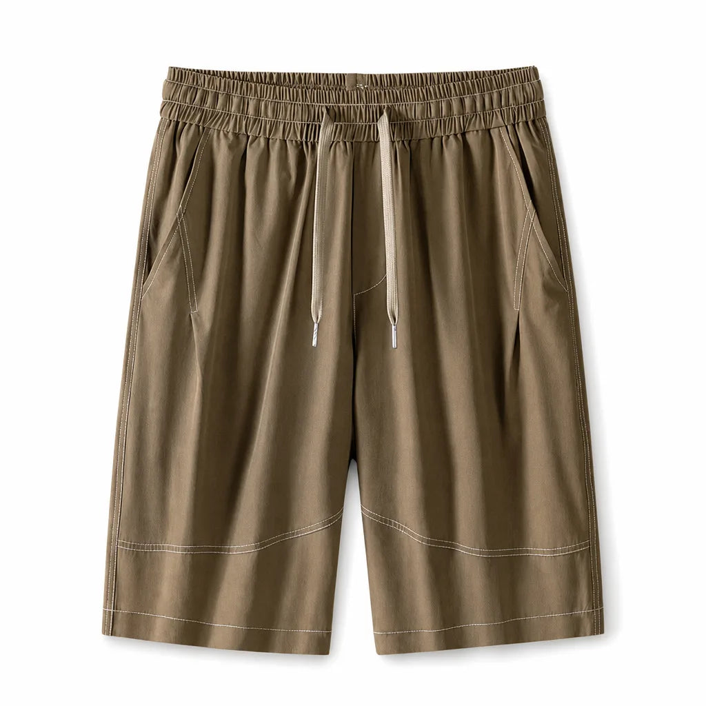 Franklin Loose Shorts - Color:Brown;Size:M