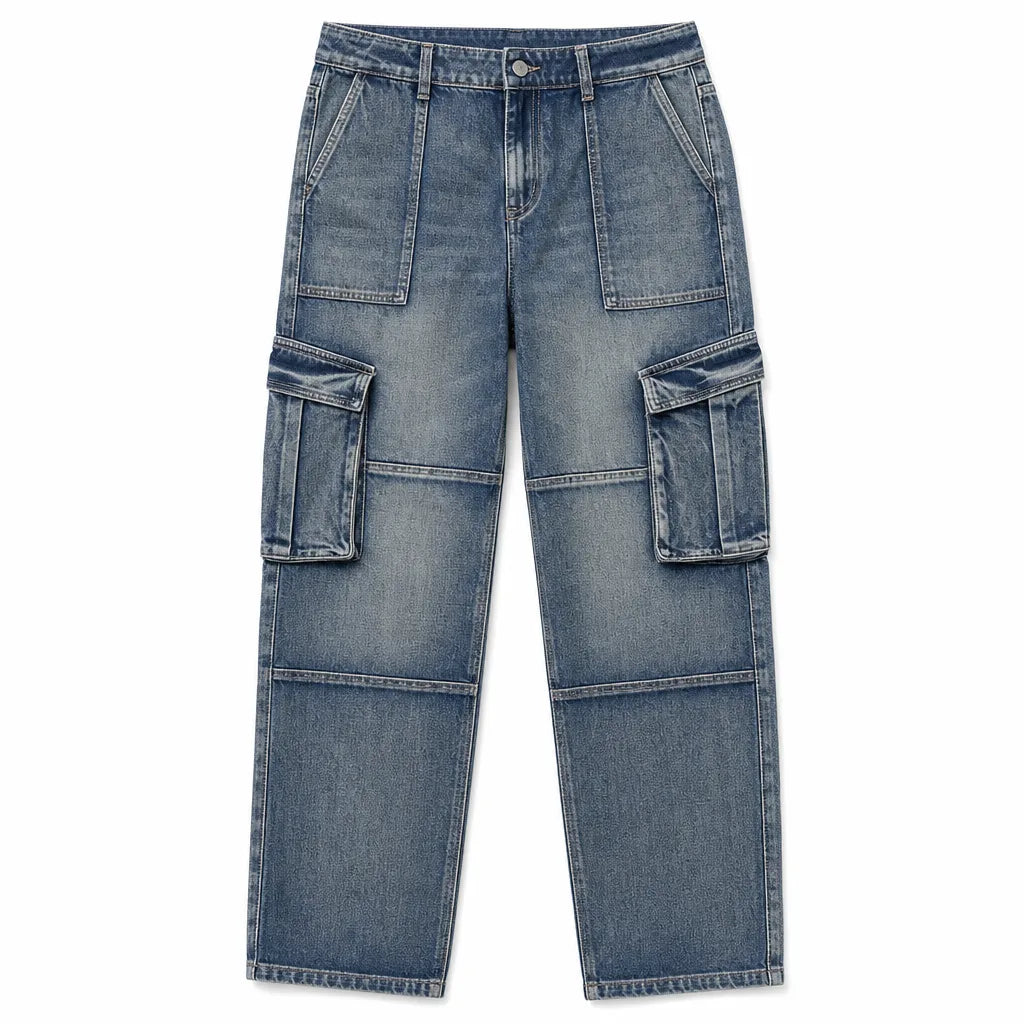 Gabriel Cargo Jeans - Color:Blue;Size:28