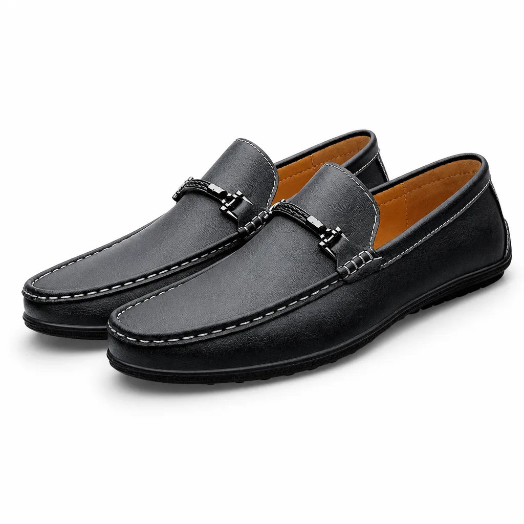 Gabriel Driving Loafers - Color:Black;Size:38