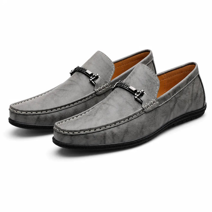 Gabriel Driving Loafers - Color:Gray;Size:38