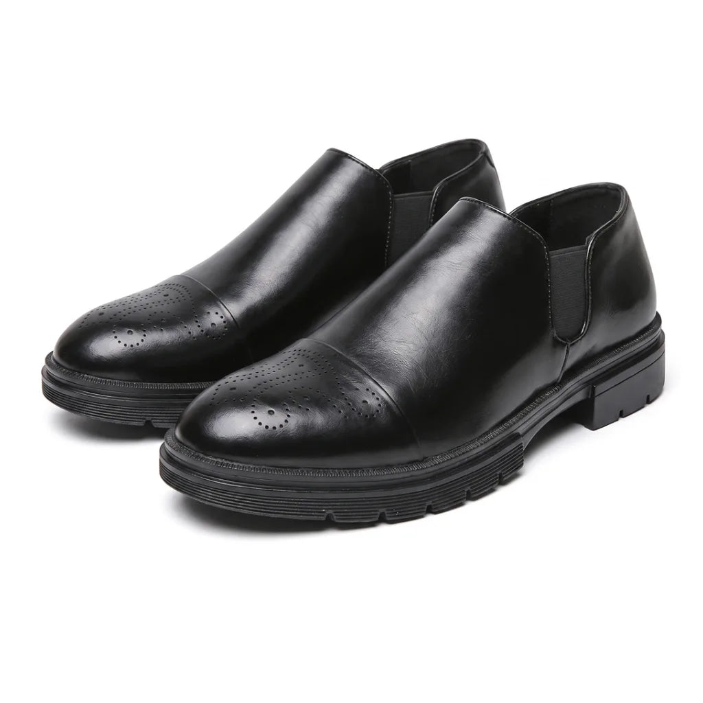 Garrick Slip-On Shoes - Color:Black;Size:38