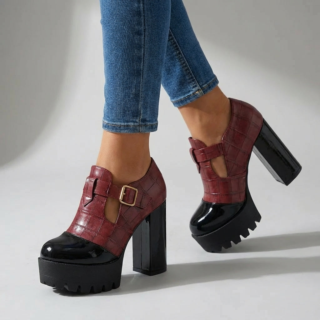 Celestine Linea Block Heels- leo