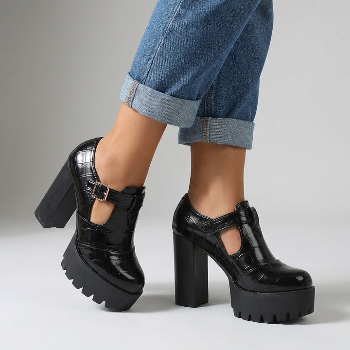 Celestine Linea Block Heels- leo