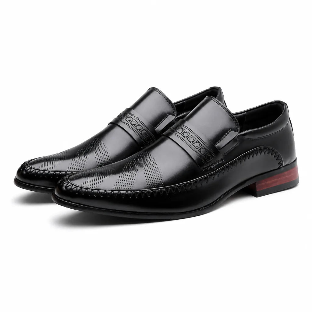 Men's Black Redgrave Pointed Toe Loafers