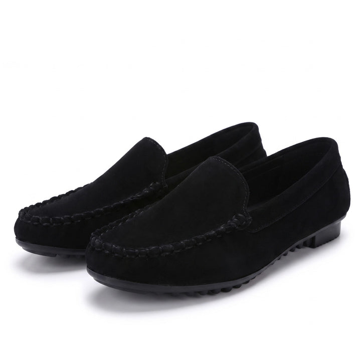 Ginerva Suede Loafers  - Color:Black;Size:35