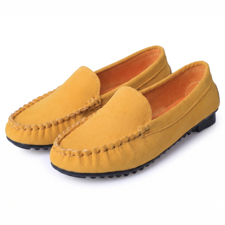 Ginerva Suede Loafers  - Color:Yellow;Size:35