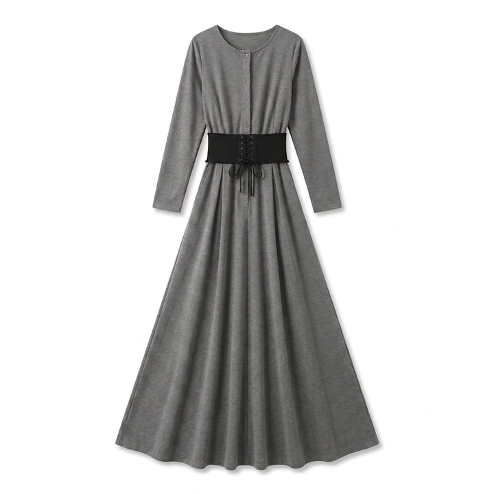 Amina Dress Set - Color:Gray;Size:S