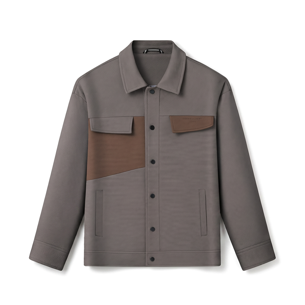 Gray Hudson Colorblock Collared Jacket 2