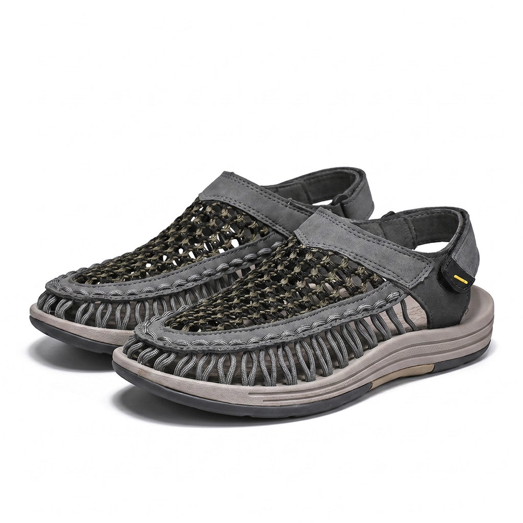 Joshua Woven Sandals - Color:Gray;Size:38