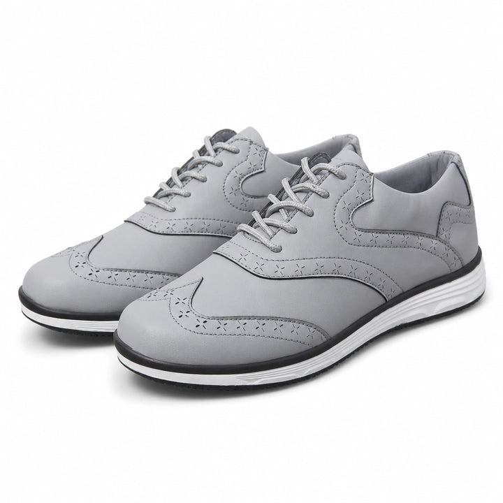 Graham Burns Brogue Sneakers - Color:Gray;Size:39