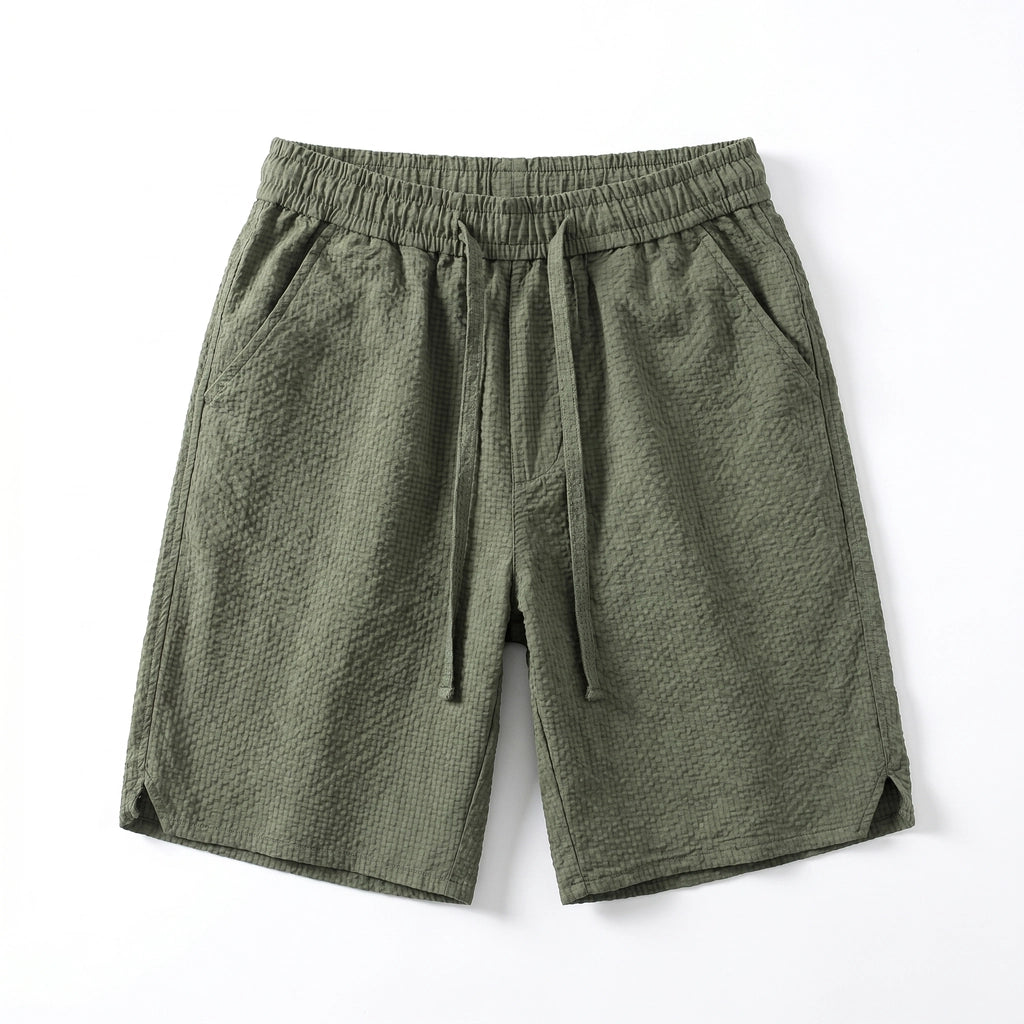 Henry Loose Fit Shorts - Color:Green;Size:S