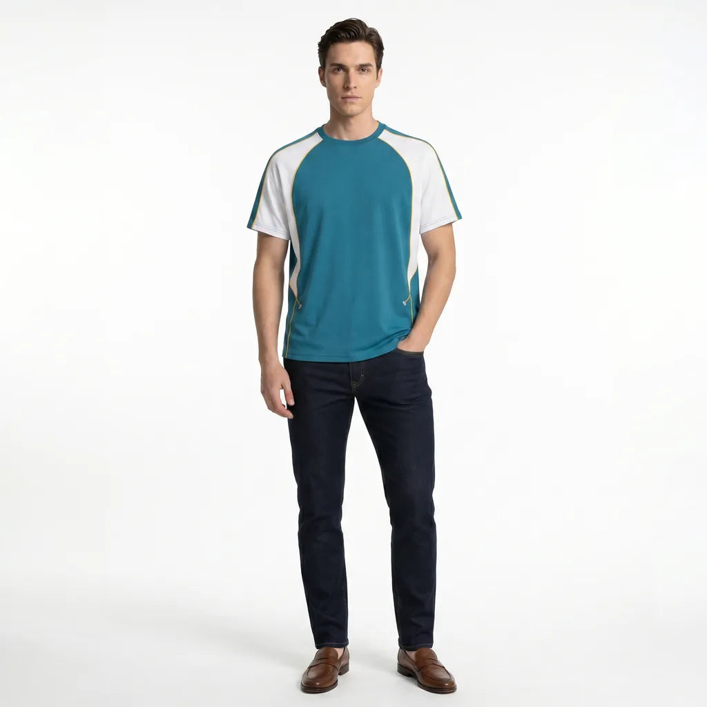 Men's Lake Blue Harlan Quick Dry T-Shirt