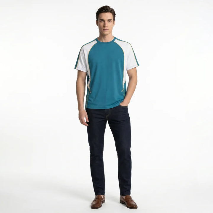 Men's Lake Blue Harlan Quick Dry T-Shirt