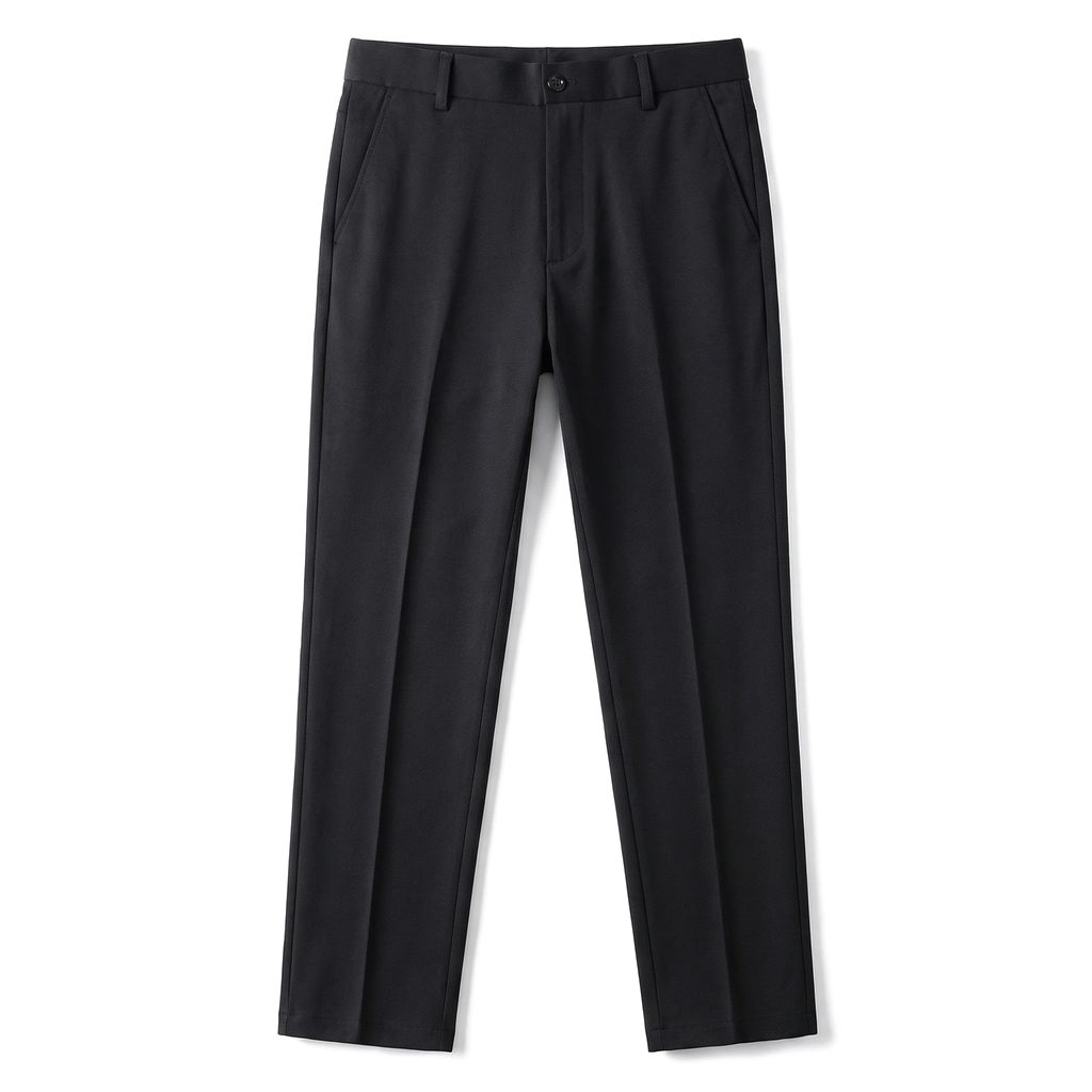 Harrison Cotton Straight Trousers - Color:Lightweight Black;Size:29