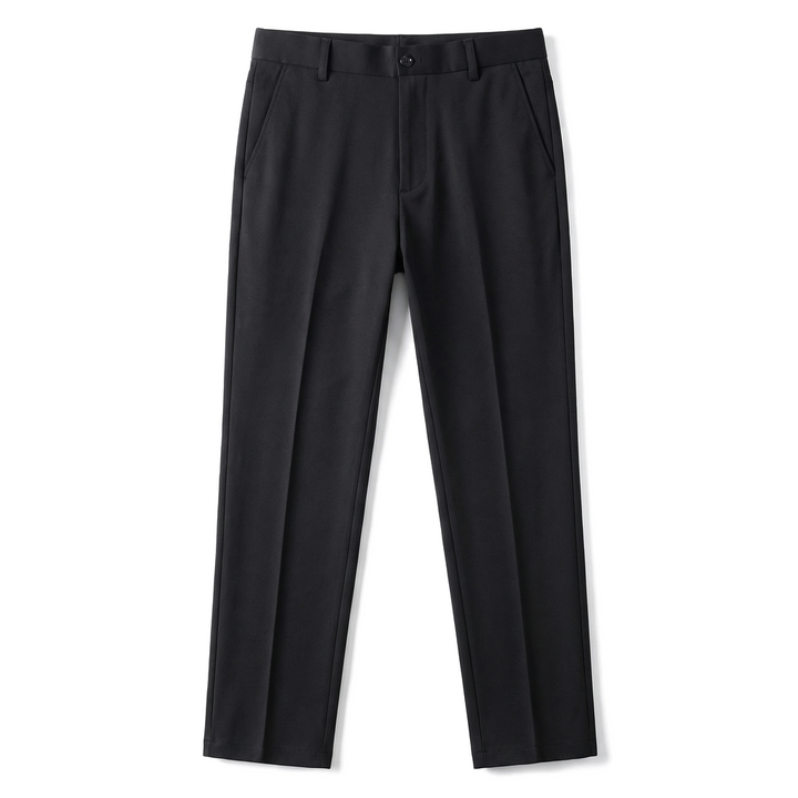 Harrison Cotton Straight Trousers - Color:Lightweight Black;Size:29