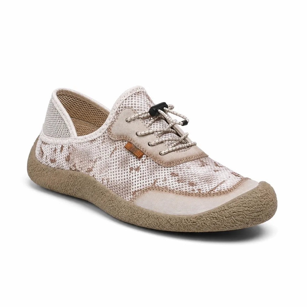 Men's Beige Leo Breathable Slip Ons