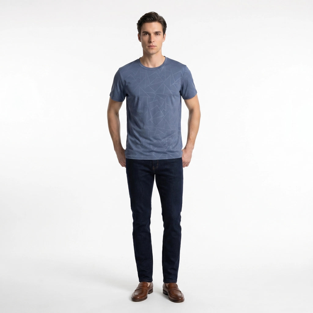 Haze Blue Asher Quick-Dry Training T-Shirt 3