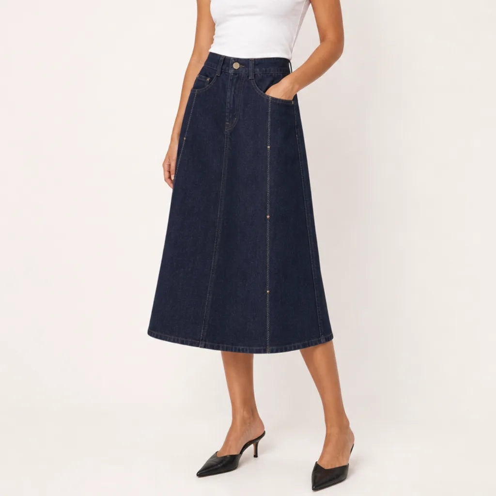 Women's Heath A Line Denim Skirt