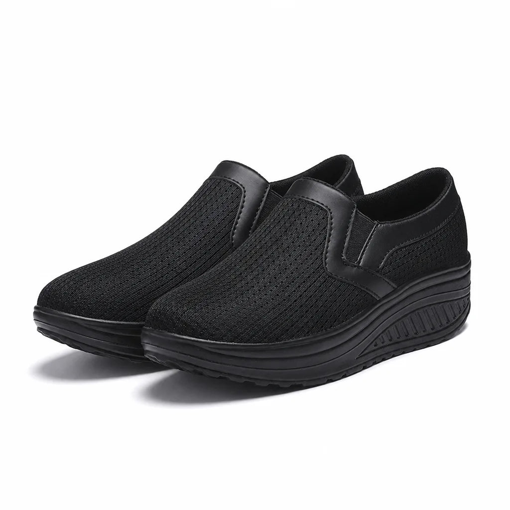 Hazel Rocker Slip-Ons - Color:Black;Size:35