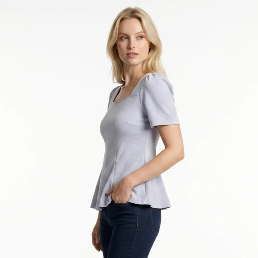 Women's Hooper Cotton Peplum Top