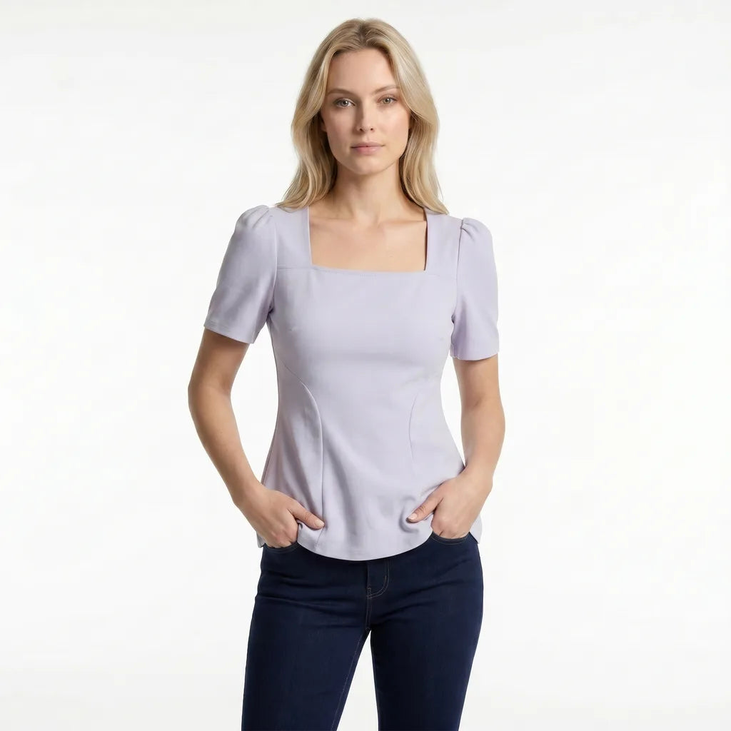 Women's Helen Cotton Peplum Top