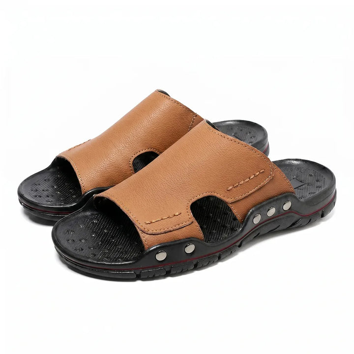 Henry Beach Sandals - Color:Khaki;Size:38