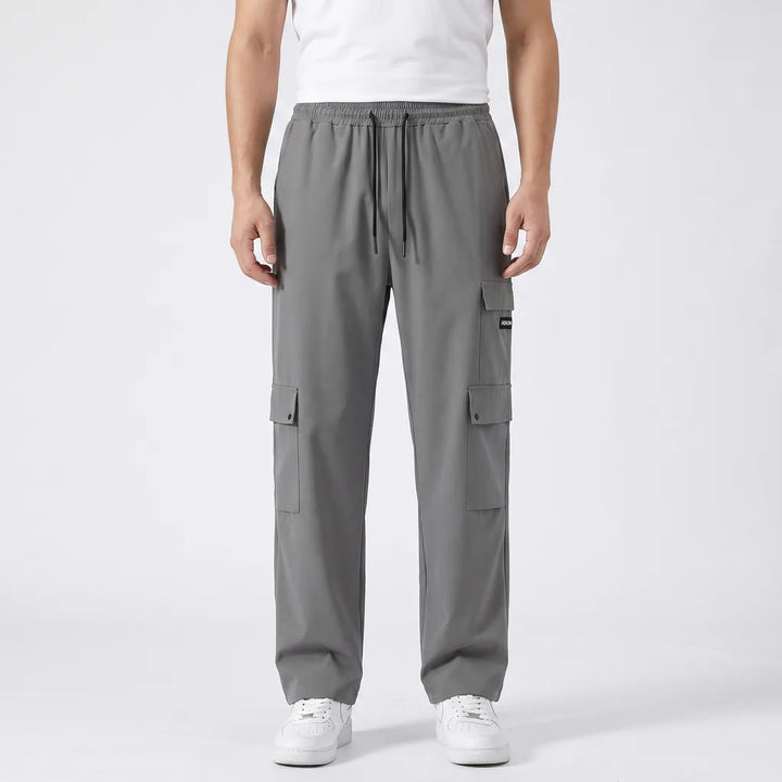 Men's E268 Dark Gray Wells Cotton Cargo Pants