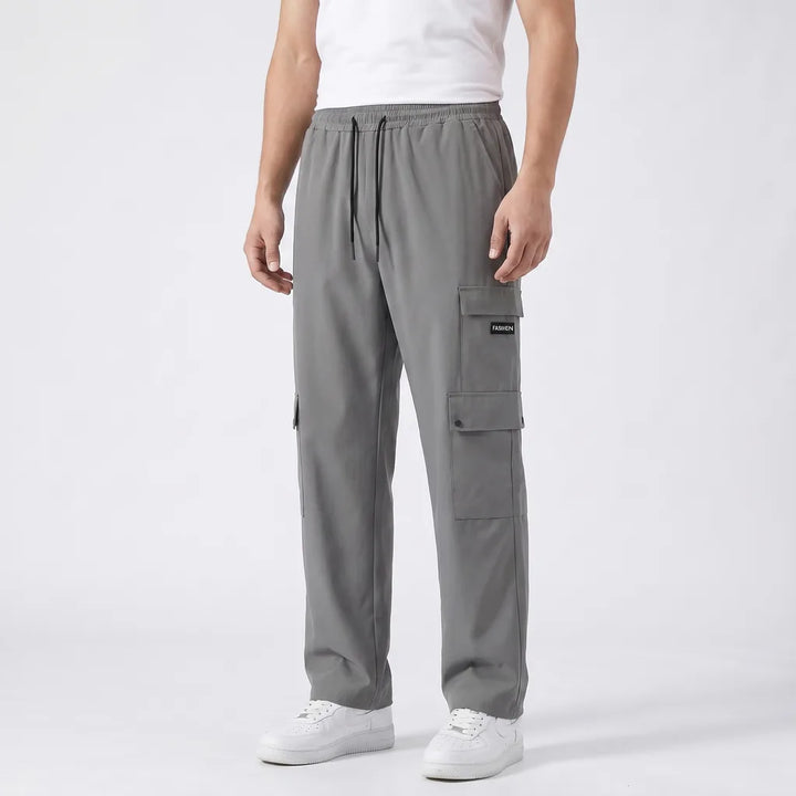 Men's E268 Dark Gray Wells Cotton Cargo Pants