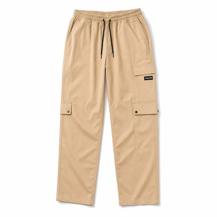Henry Cotton Cargo Pants - Color:Khaki;Size:XS