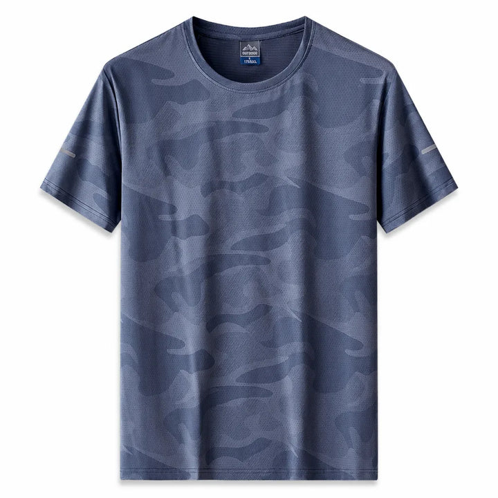Henry Crew Neck T-Shirt - Color:Blue;Size:M