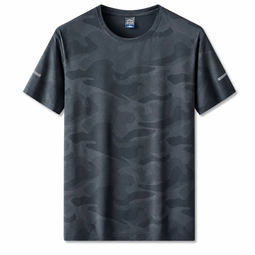Henry Crew Neck T-Shirt - Color:Gray;Size:M