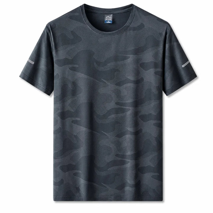 Henry Crew Neck T-Shirt - Color:Gray;Size:M