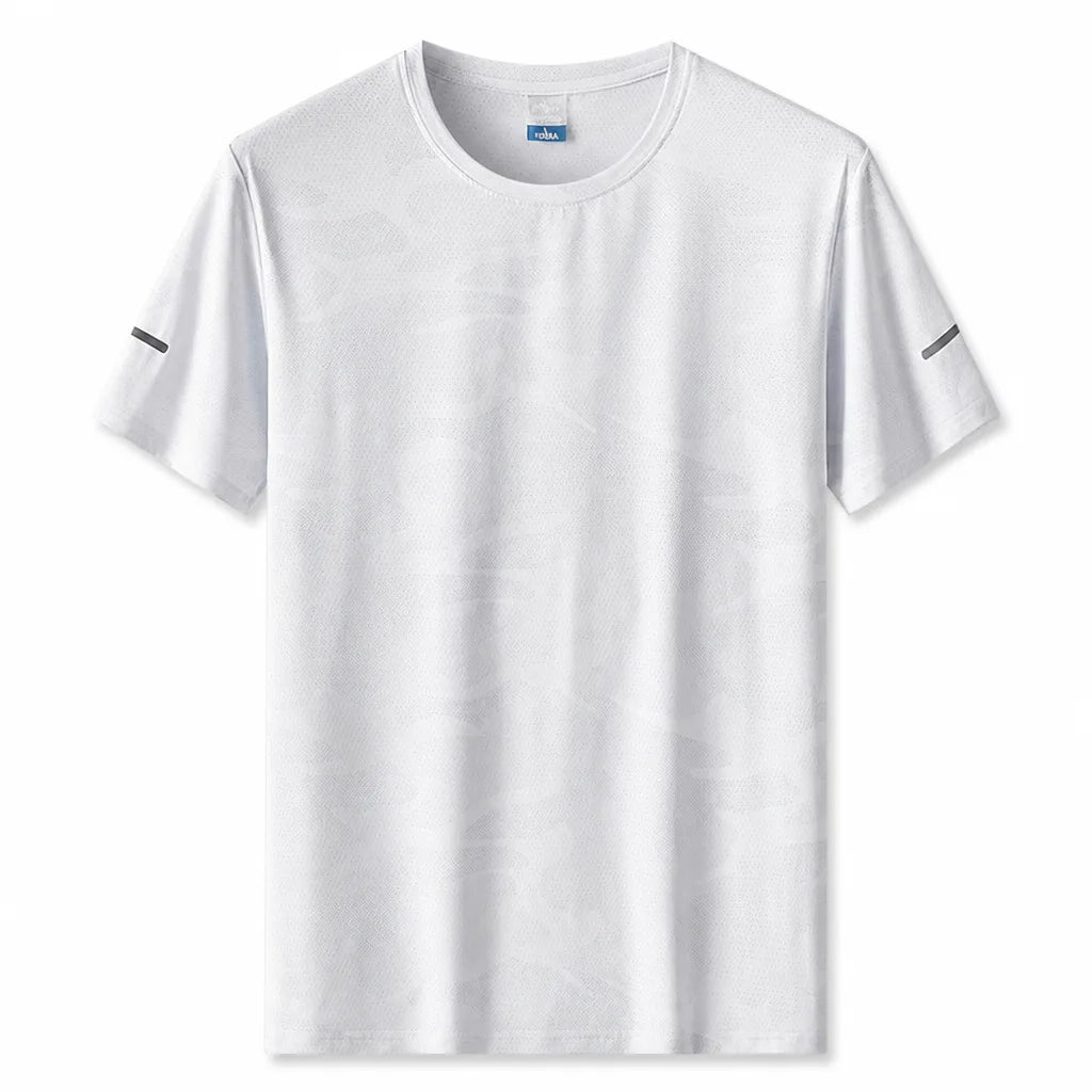 Henry Crew Neck T-Shirt - Color:White;Size:M