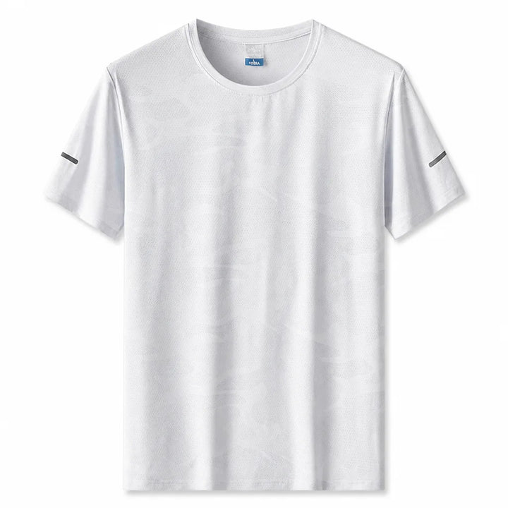 Henry Crew Neck T-Shirt - Color:White;Size:M