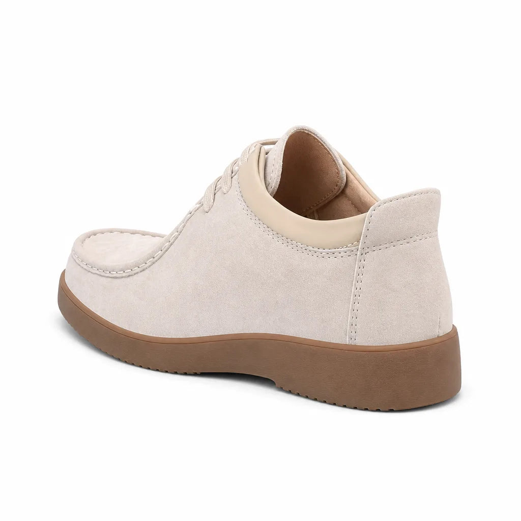 Men's Beige Humphrey Leather Low-Tops