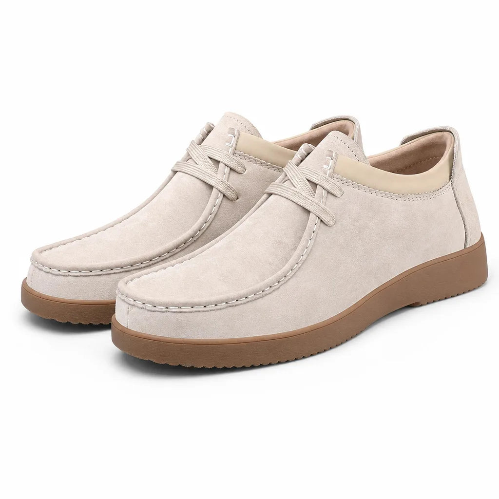 Henry Leather Low-Tops - Color:Beige;Size:38