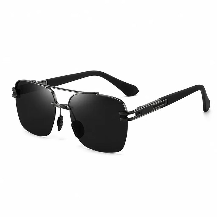 Henry Polarized Half-Rim Shades - Color:Black