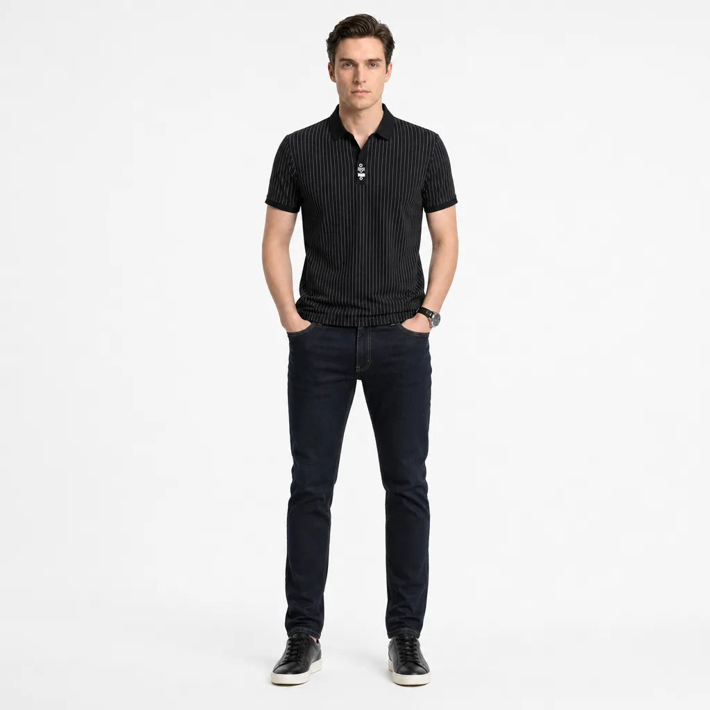 Men's Talmadge Striped Polo Shirt
