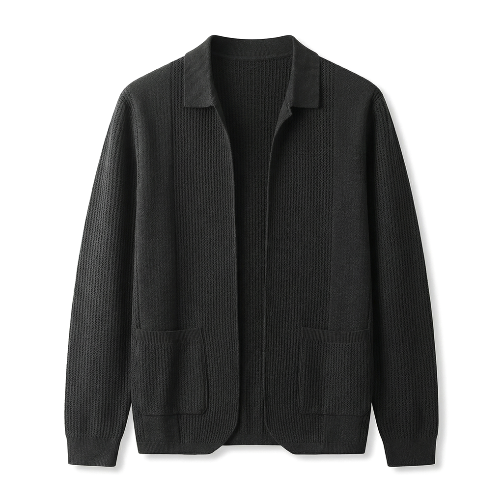 Hudson Knit Cardigan - Color:Black;Size:L