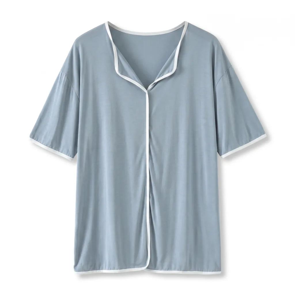 Isabella Pajama Top - Color:Teal;Size:S