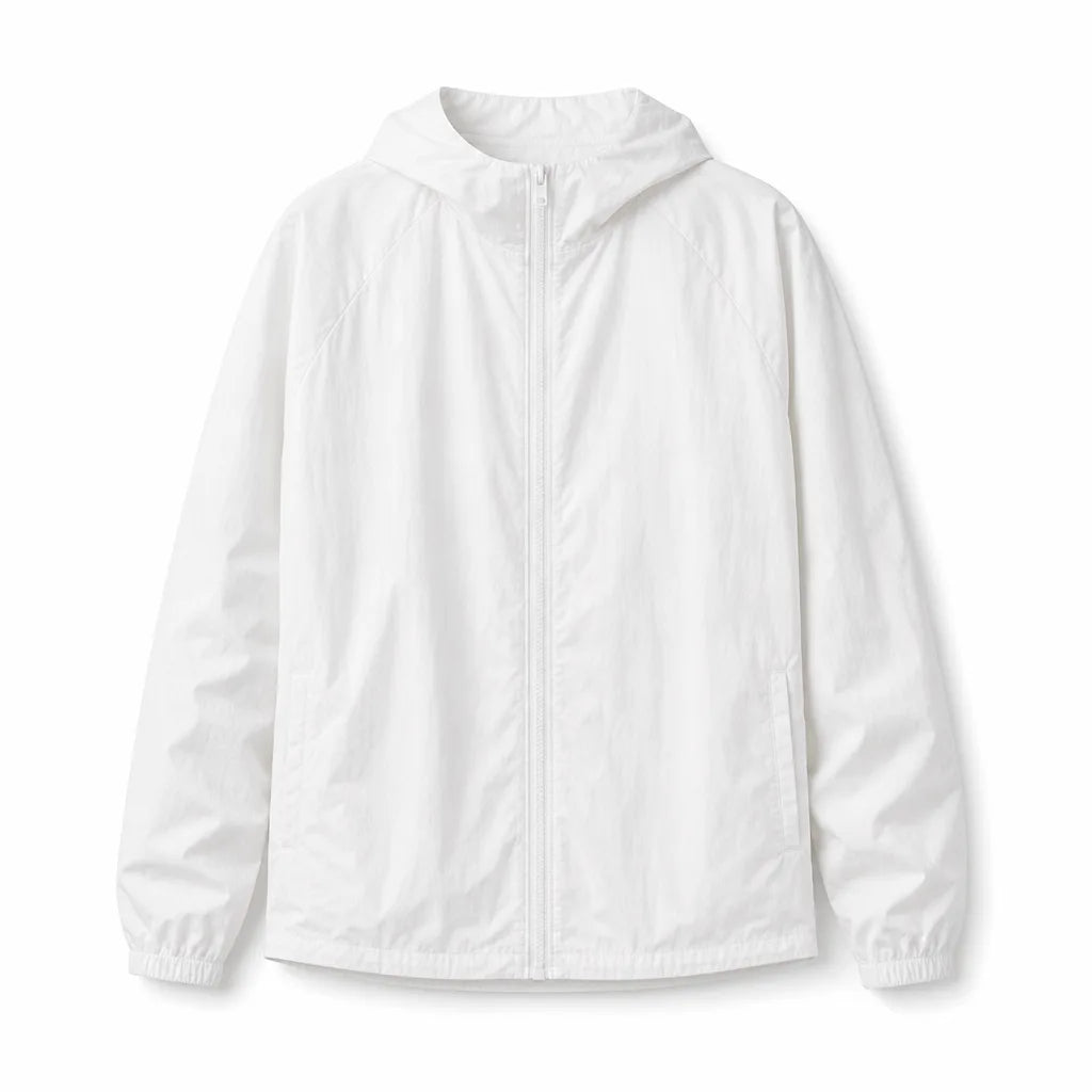 Jack Hooded Sun Jacket - Color:White;Size:S