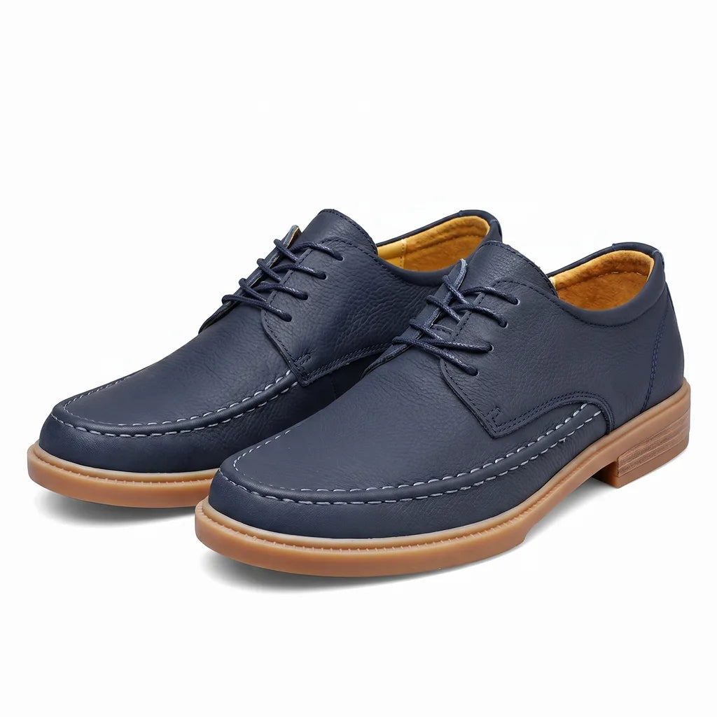 Men's Blue James Campbell Leather Derbies
